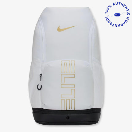 Nike Varsity Elite Backpack (32L) White / Metallic Gold | SOLE SERIOUSS [1]