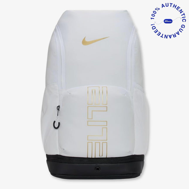 Nike Varsity Elite Backpack (32L) White / Metallic Gold | SOLE SERIOUSS [1]