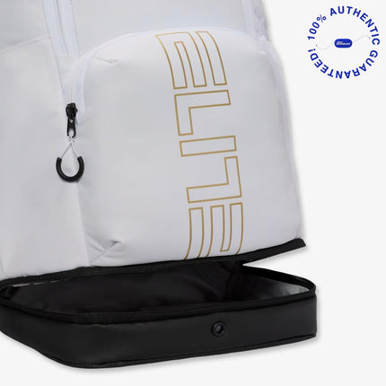 Nike Varsity Elite Backpack (32L) White / Metallic Gold | SOLE SERIOUSS [7]