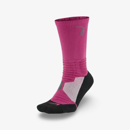 Nike x Kay Yow Basketball Hyper Elite Cushioned High Crew Socks Pink / Black (1 Pack) SX4967-601 - SOLE SERIOUSS (1)