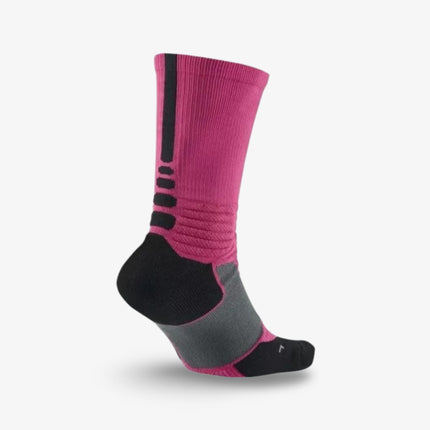 Nike x Kay Yow Basketball Hyper Elite Cushioned High Crew Socks Pink / Black (1 Pack) SX4967-601 - SOLE SERIOUSS (2)