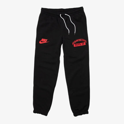 Nike x Stranger Things NRG Club CF BB Sweatpant 'Hawkins High School Phys. Ed' Black (SS19) CQ3656-010 - SOLE SERIOUSS (1)