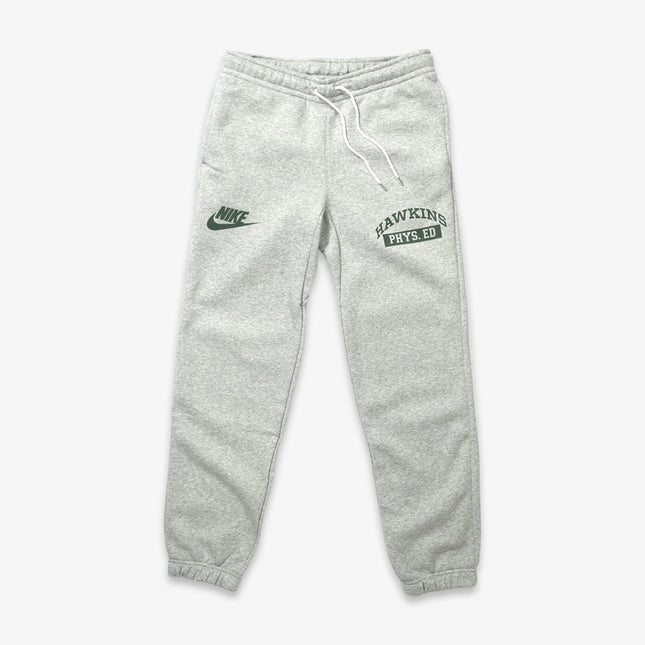 Nike x Stranger Things NRG Club CF BB Sweatpant 'Hawkins High School Phys. Ed' Heather Grey (SS19) | SOLE SERIOUSS [1]