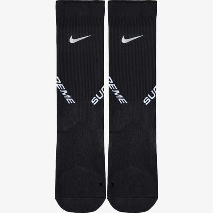 Nike x Supreme Spark Crew Socks Black (FW24) FW24A25-BLACK - SOLE SERIOUSS (1)