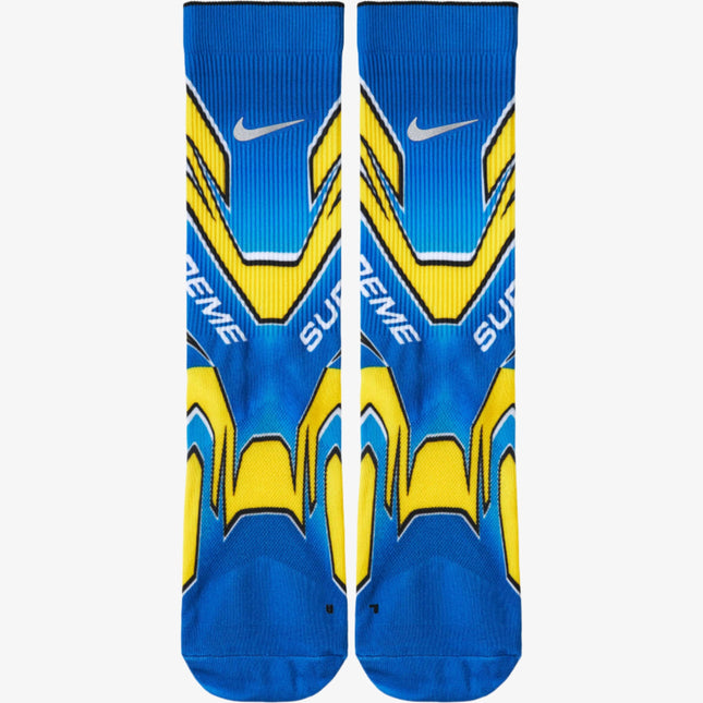 Nike x Supreme Spark Crew Socks Blue Multi (FW24) FW24A25-BLUE-MULTI - SOLE SERIOUSS (1)