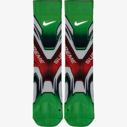 Nike x Supreme Spark Crew Socks Green Multi (FW24) FW24A25-GREEN-MULTI - SOLE SERIOUSS (2)