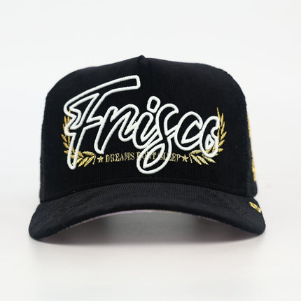 dvniel.luu 'OG Frisco: The City that Made Me' Trucker Snapback Hat Black Corduroy / Mesh | SOLE SERIOUSS [3]