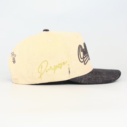 dvniel.luu 'OG CA: Dreams on the West' Snapback Hat Cream / Charcoal | SOLE SERIOUSS [5]