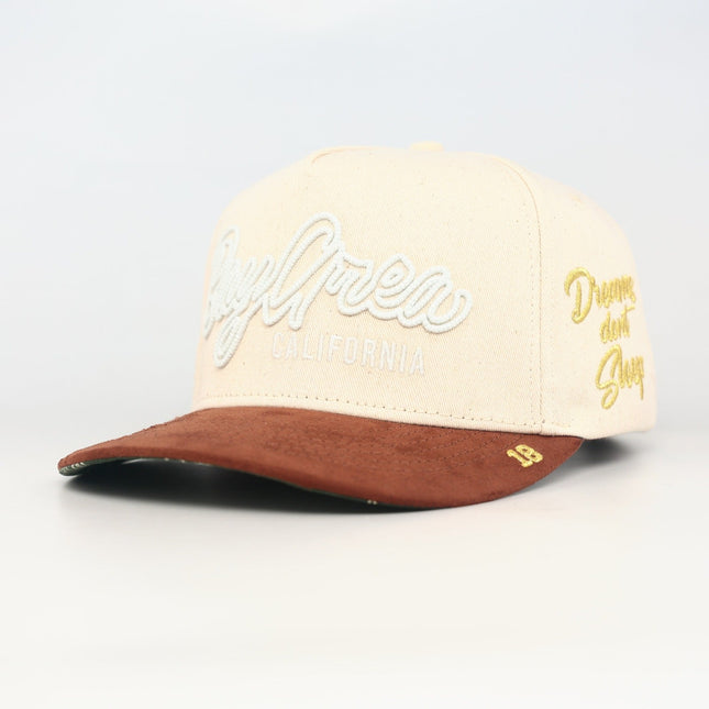 dvniel.luu 'OG BA: From the Bay to the World' Snapback Hat Cream / Brown | SOLE SERIOUSS [1]