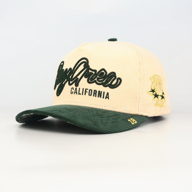 dvniel.luu 'OG BA: From the Bay to the World' Snapback Hat Cream / Green | SOLE SERIOUSS [1]