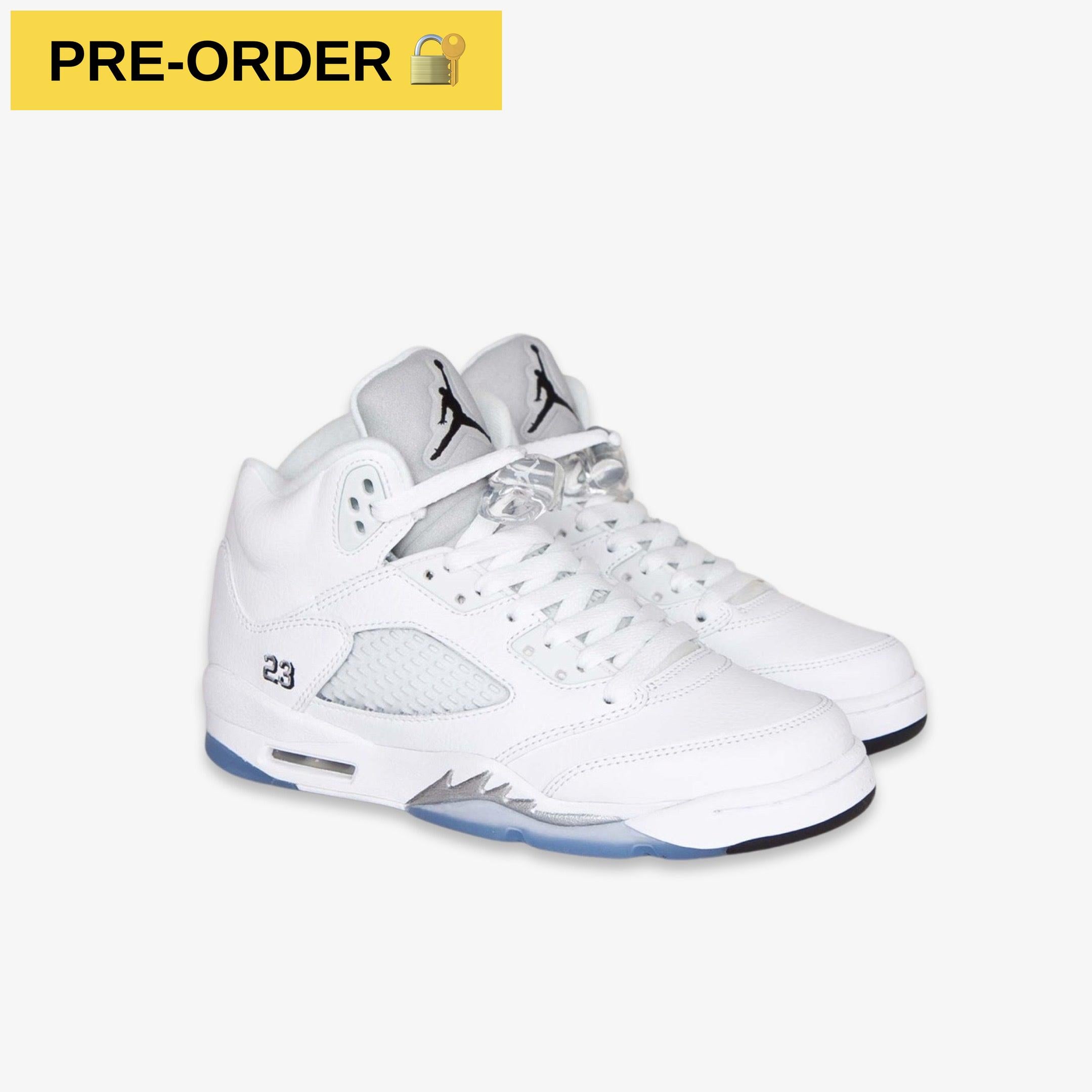 Air Jordan 5 ホワイト 9.5 US Size 9.5 - Jordan 5 Retro Metallic White 2015 136027-130 100