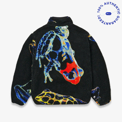 Palace 'Frogger' Reversible Fleece Jacket Black Frog (FW25) | SOLE SERIOUSS [2]