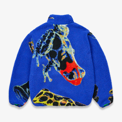 Palace 'Frogger' Reversible Fleece Jacket Blue Frog (FW25) | SOLE SERIOUSS [2]