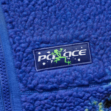 Palace 'Frogger' Reversible Fleece Jacket Blue Frog (FW25) | SOLE SERIOUSS [5]