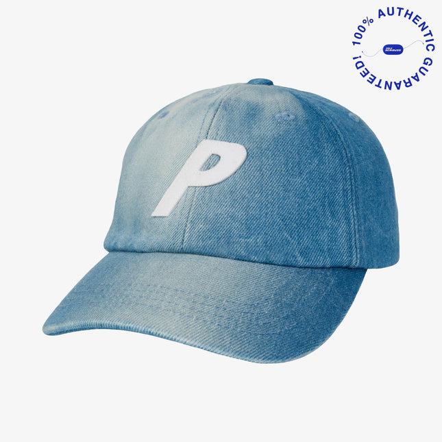 Palace 'P Logo' Denim 6-Panel Adjustable Cap Stone Wash (FW25) | SOLE SERIOUSS [1]