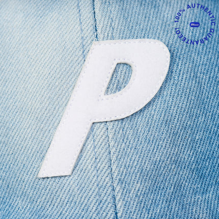 Palace 'P Logo' Denim 6-Panel Adjustable Cap Stone Wash (FW25) | SOLE SERIOUSS [3]