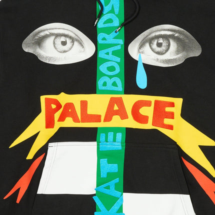 Palace x JCC+ Pullover Hoodie Black (SS25) | SOLE SERIOUSS [3]