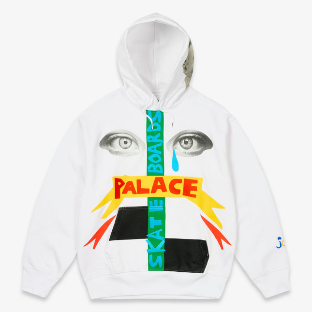 Palace x JCC+ Pullover Hoodie White (SS25) | SOLE SERIOUSS [1]