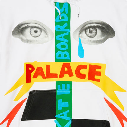 Palace x JCC+ Pullover Hoodie White (SS25) | SOLE SERIOUSS [3]
