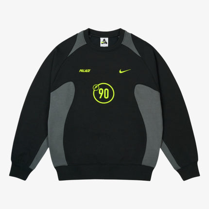 Palace x Nike 'Total 90' Crewneck Sweatshirt Black (FW25) | SOLE SERIOUSS [1]