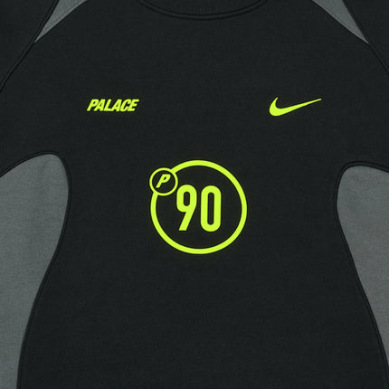 Palace x Nike 'Total 90' Crewneck Sweatshirt Black (FW25) | SOLE SERIOUSS [3]