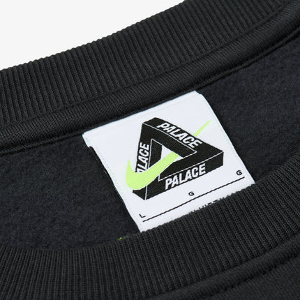 Palace x Nike 'Total 90' Crewneck Sweatshirt Black (FW25) | SOLE SERIOUSS [4]