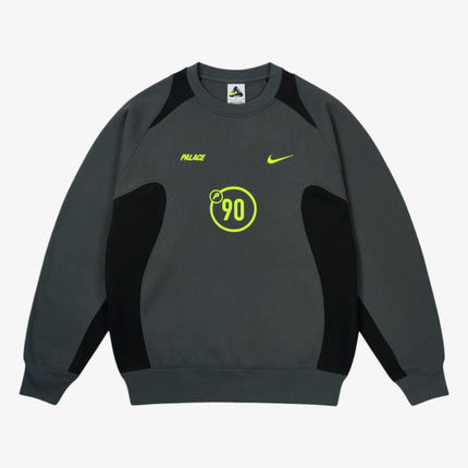 Palace x Nike 'Total 90' Crewneck Sweatshirt Charcoal Grey (FW25) | SOLE SERIOUSS [1]