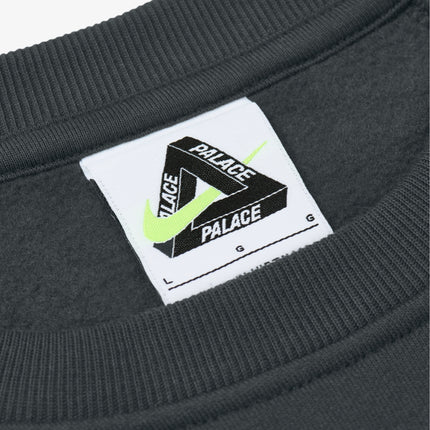 Palace x Nike 'Total 90' Crewneck Sweatshirt Charcoal Grey (FW25) | SOLE SERIOUSS [3]