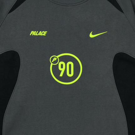 Palace x Nike 'Total 90' Crewneck Sweatshirt Charcoal Grey (FW25) | SOLE SERIOUSS [4]
