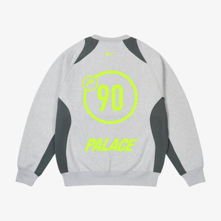 Palace x Nike 'Total 90' Crewneck Sweatshirt Grey Marl (FW25) | SOLE SERIOUSS [2]