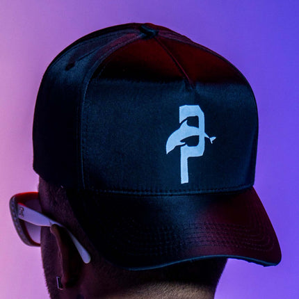 Pink Dolphin 'P' Nylon Snapback Hat Black - SOLE SERIOUSS (5)