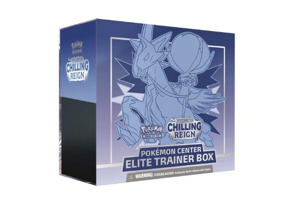 Pokémon TCG Sword & Shield 'Chilling Reign Ice Rider Calyrex' Elite Trainer Box (Pokémon Center Exclusive) - SOLE SERIOUSS (1)