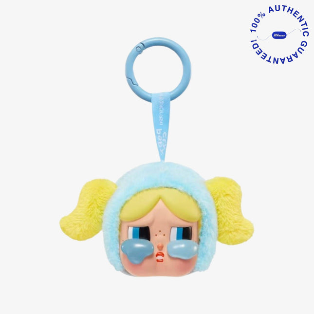Pop Mart CRYBABY x The Powerpuff Girls 'Bubbles' Vinyl Face Plush Pendant | SOLE SERIOUSS [1]