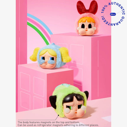 Pop Mart CRYBABY x The Powerpuff Girls 'Buttercup' Vinyl Face Plush Pendant | SOLE SERIOUSS [3]