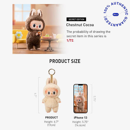 Pop Mart Labubu The Monsters Exciting Macaron 'Secret Edition: Chestnut Cocoa' Vinyl Face Plush Pendant | SOLE SERIOUSS [3]
