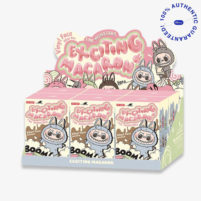 Pop Mart Labubu The Monsters Exciting Macaron Vinyl Face Plush Pendant (Sealed Case of 6 Blind Boxes) | SOLE SERIOUSS [1]