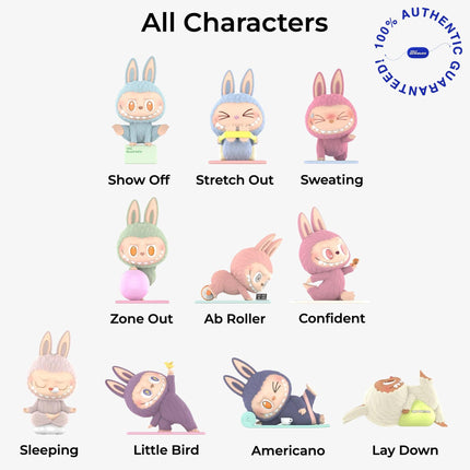 Pop Mart Labubu The Monsters Lazy Yoga Series Vinyl Figure | SOLE SERIOUSS [12]