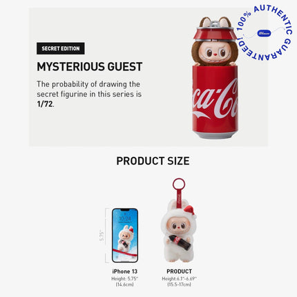 Pop Mart Labubu The Monsters x Coca-Cola 'Secret Edition: Mysterious Guest' Vinyl Face Plush Pendant | SOLE SERIOUSS [2]