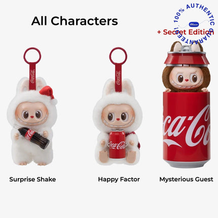Pop Mart Labubu The Monsters x Coca-Cola Vinyl Face Plush Pendant (Complete Standard Set of 2 Characters + Secret Edition) | SOLE SERIOUSS [1]