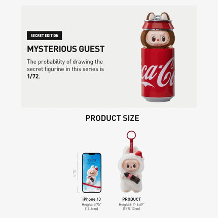 Pop Mart Labubu The Monsters x Coca-Cola Vinyl Face Plush Pendant (Complete Standard Set of 2 Characters + Secret Edition) | SOLE SERIOUSS [2]