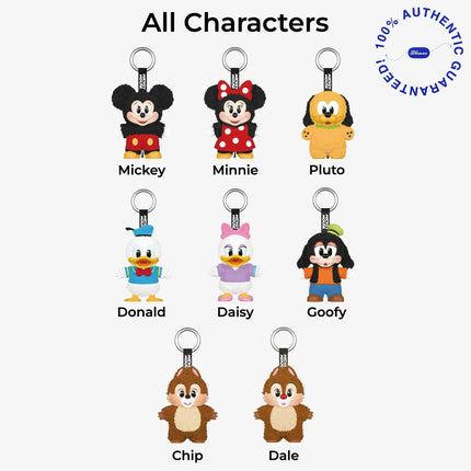 Pop Mart x Disney Mickey Family Cute Together Vinyl Face Plush Keychain (Complete Standard Set of 8 Characters) | SOLE SERIOUSS [1]