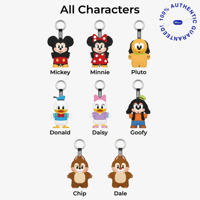 Pop Mart x Disney Mickey Family Cute Together Vinyl Face Plush Keychain (Complete Standard Set of 8 Characters + Secret Edition) | SOLE SERIOUSS [2]
