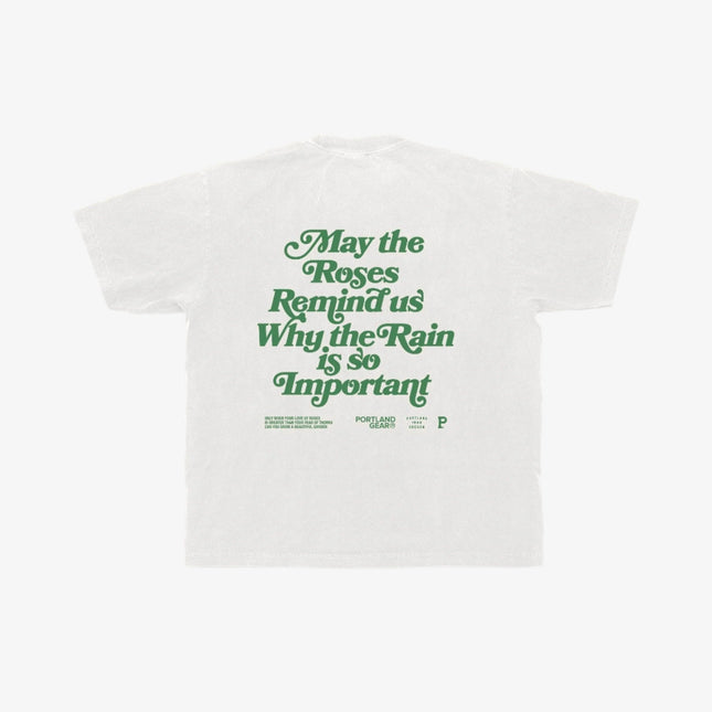 Portland Gear 'All-American' Slogan Tee White / Green - SOLE SERIOUSS (1)