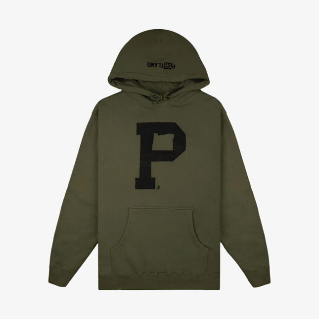 Portland Gear Soft-Blend 'P' Hoodie Olive - SOLE SERIOUSS (1)