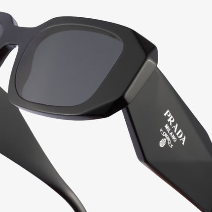 Prada Symbole Sunglasses Black (Slate Grey Lenses) | SOLE SERIOUSS [5]