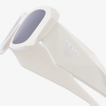 Prada Symbole Sunglasses White (Slate Grey Lenses) | SOLE SERIOUSS [4]