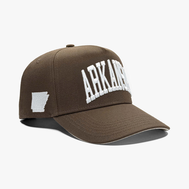 Prestige Collection Arkansas Snapback Hat Mocha | SOLE SERIOUSS [1]