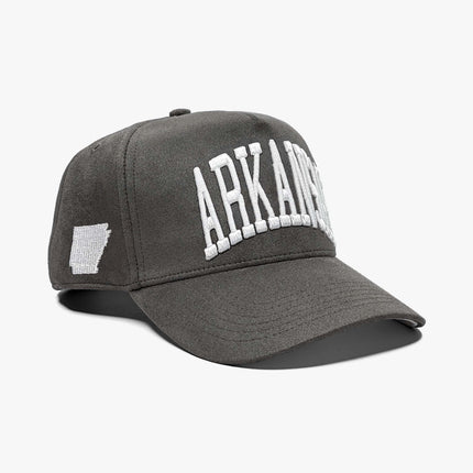 Prestige Collection Arkansas Suede Snapback Hat Charcoal | SOLE SERIOUSS [1]