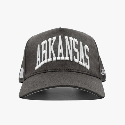 Prestige Collection Arkansas Suede Snapback Hat Charcoal | SOLE SERIOUSS [2]