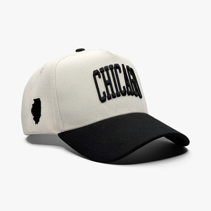 Prestige Collection Chicago Snapback Hat Off White | SOLE SERIOUSS [1]